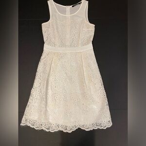 Doe & Ray White Lace Enchanted Fairy Sleeveless Dress Size XS